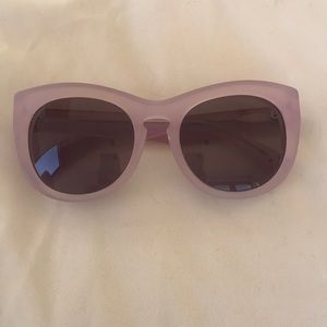 Purple cat eye sunglasses